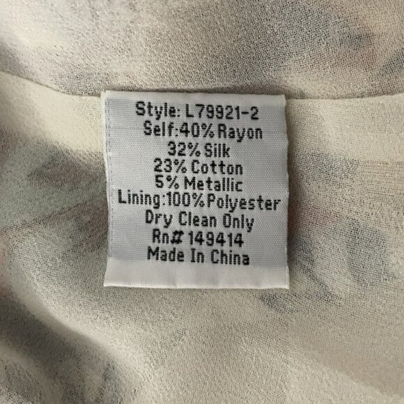 Johnny Was Jade Stephanie XL Tiered Boho Maxi Skirt Patchwork L79921 Silk Blend - Picture 11 of 13